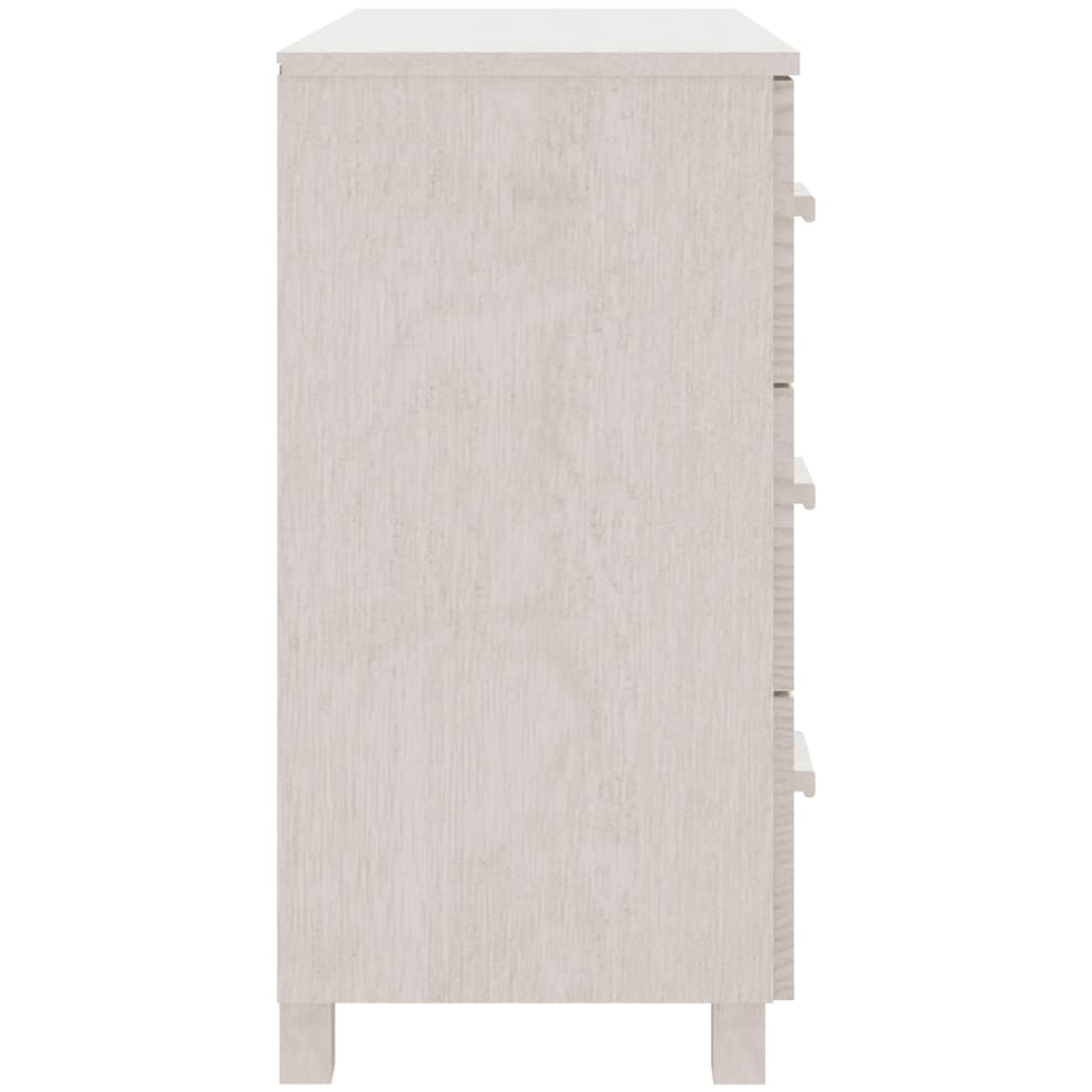 Hull Wooden Sideboard With 1 Door 3 Drawers In White