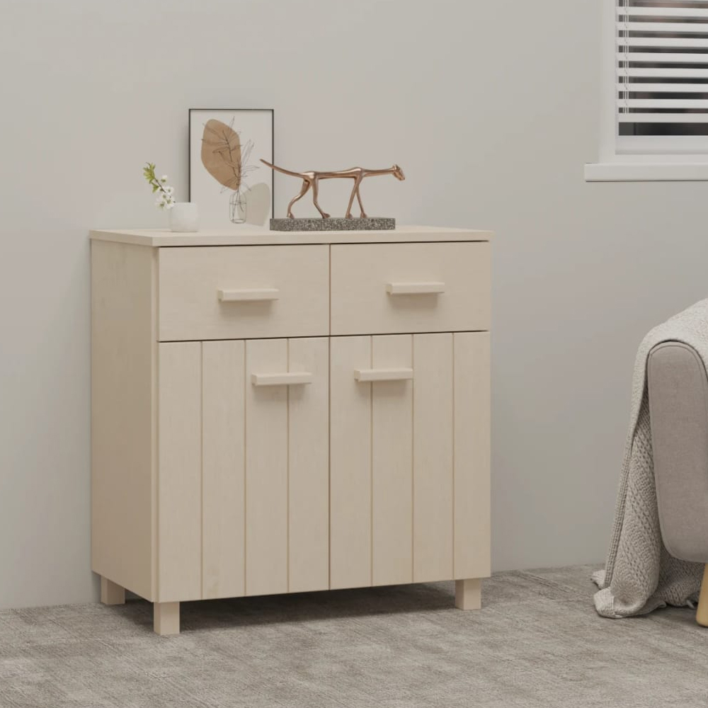Read more about Hull wooden sideboard with 2 doors 2 drawers in brown