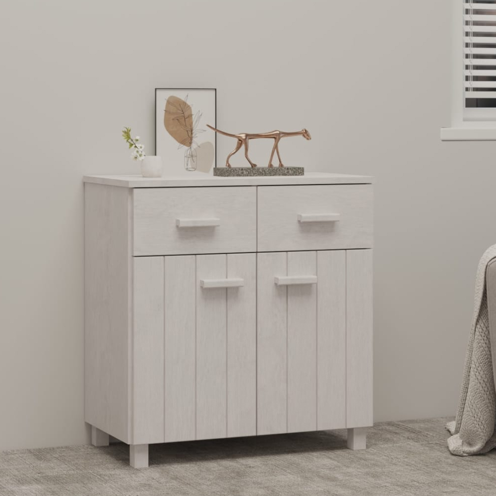 Read more about Hull wooden sideboard with 2 doors 2 drawers in white