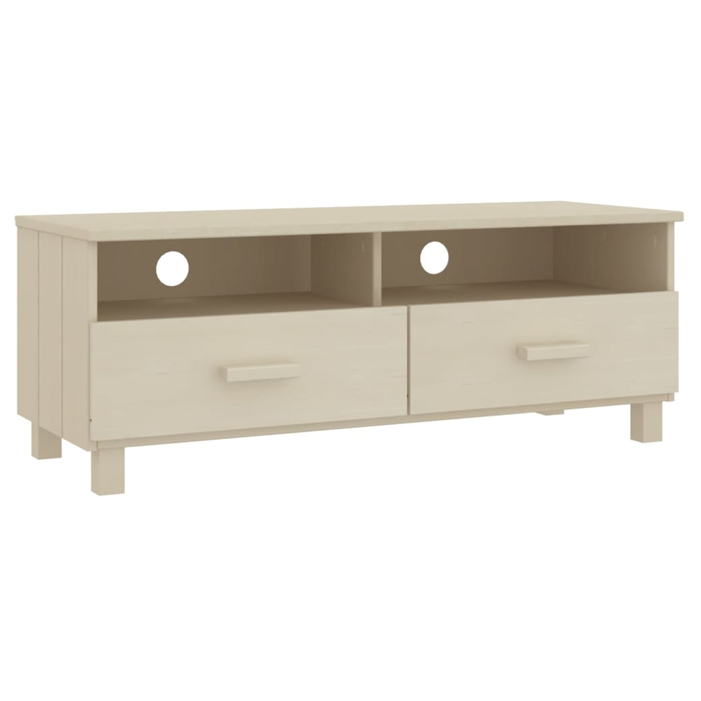 Hull Wooden TV Stand With 2 Drawers In Brown