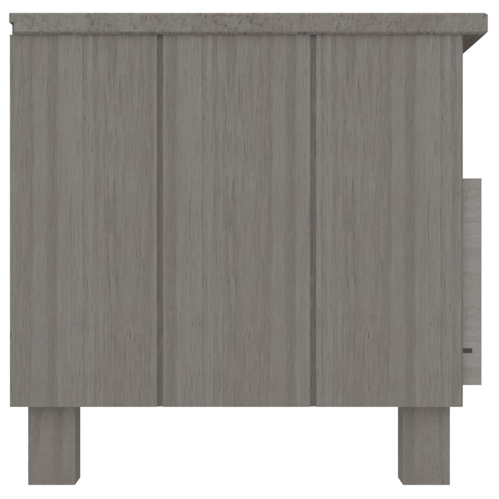 Hull Wooden TV Stand With 2 Drawers In Light Grey