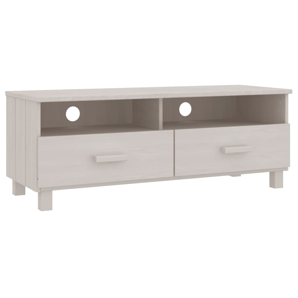Hull Wooden TV Stand With 2 Drawers In White