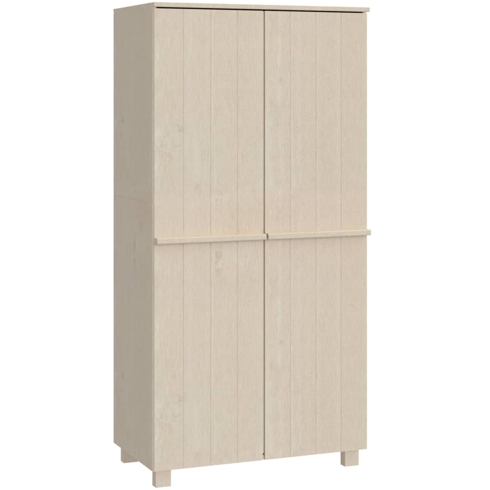 Hull Wooden Wardrobe With 2 Doors In Brown