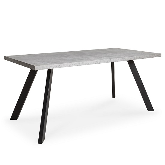 Hurley Dining Table Rectangular In Concrete effect_1