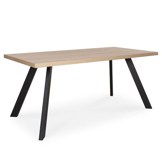 Product photograph of Hurley Dining Table Rectangular In Sonoma Oak And Anthracite from Furniture in Fashion