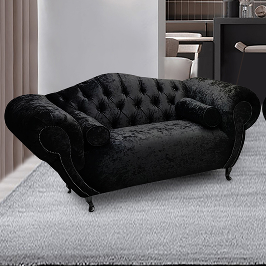 Read more about Huron malta plush velour fabric 2 seater sofa in cosmic