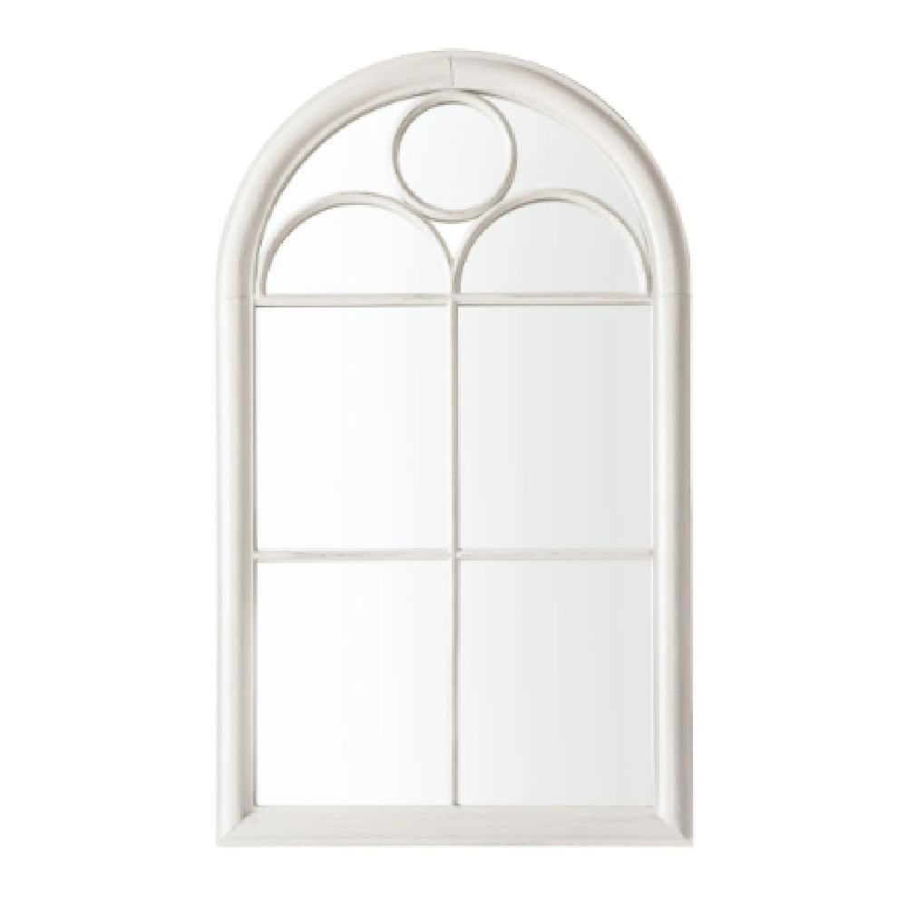 Hurst Outdoor Arch Design Mirror In White Frame