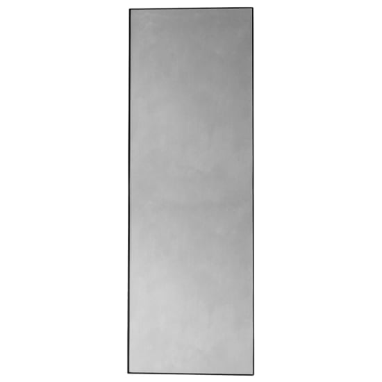 Hurstan Large Rectangular Leaner Mirror In Black Frame