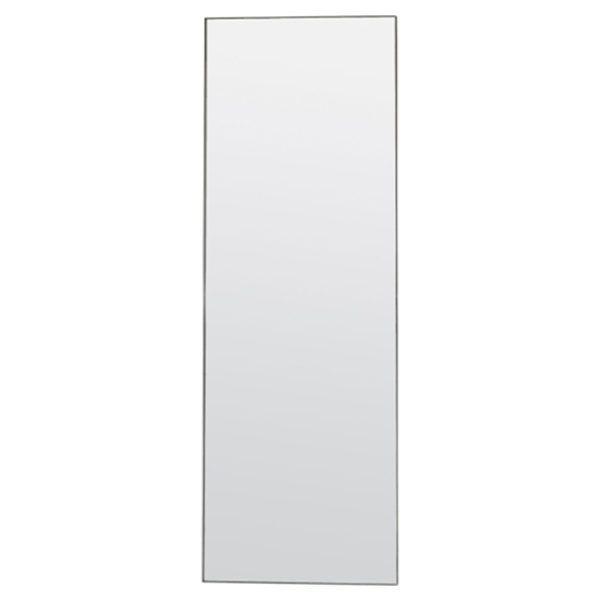 Read more about Hurstan large rectangular leaner mirror in silver frame