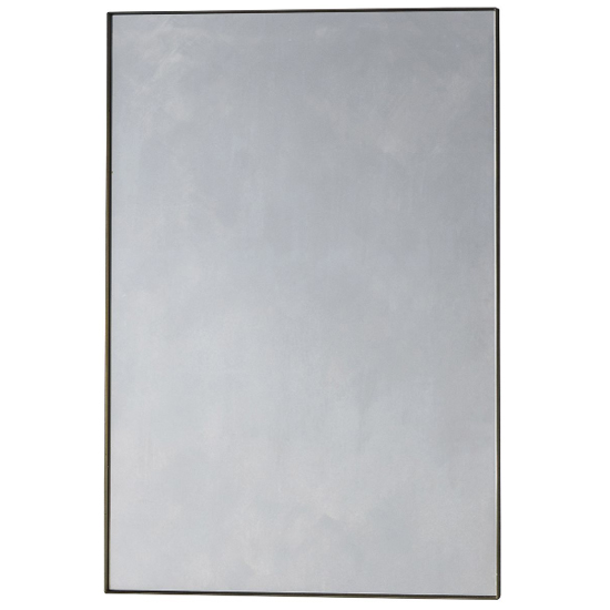 Hurstan Small Rectangular Wall Mirror In Bronze Frame