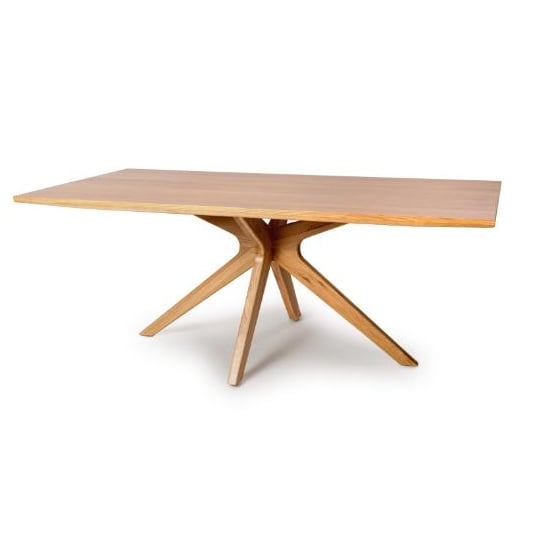 Product photograph of Hvar Wooden Dining Table Rectanuglar Small In Oak from Furniture in Fashion
