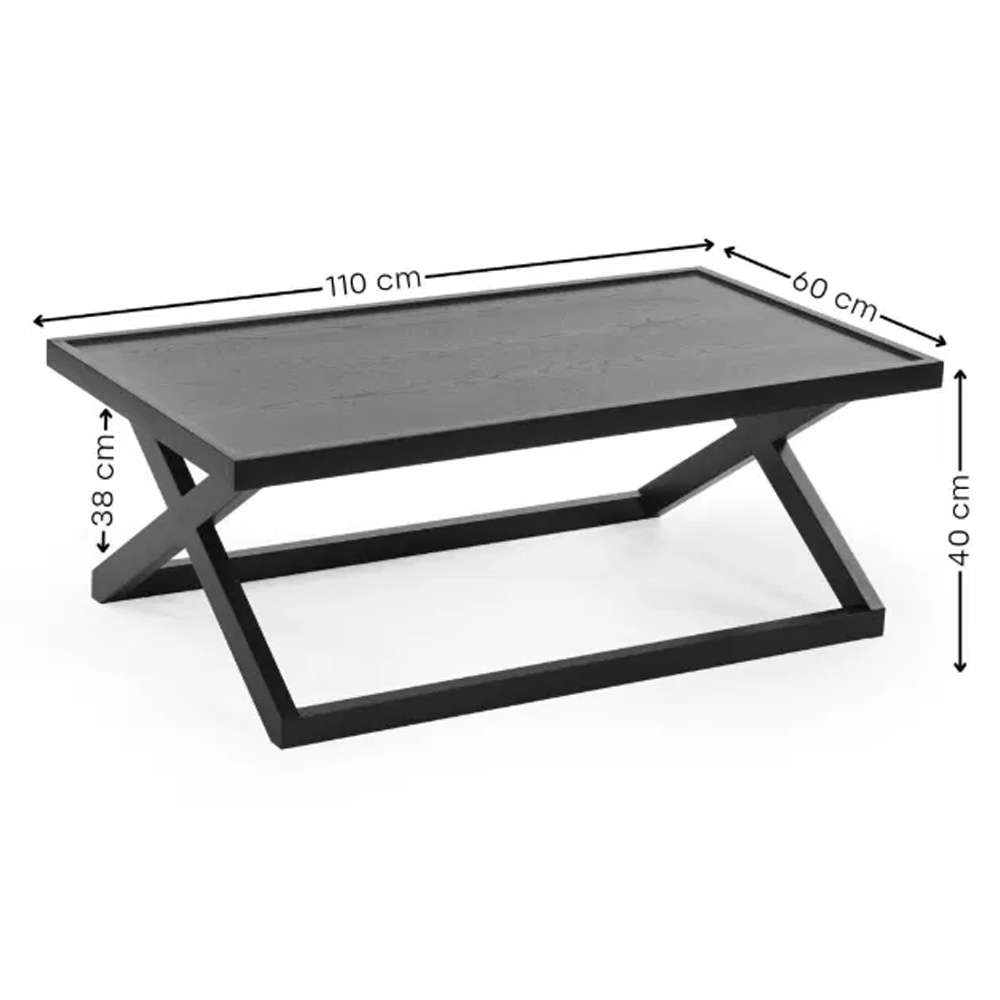 Hyannis Wooden Coffee Table - Black