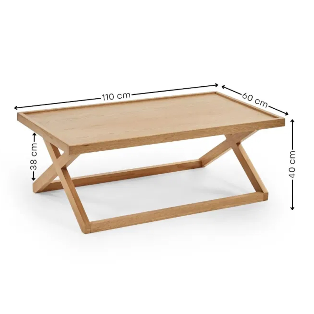 Hyannis Wooden Coffee Table - Light Oak
