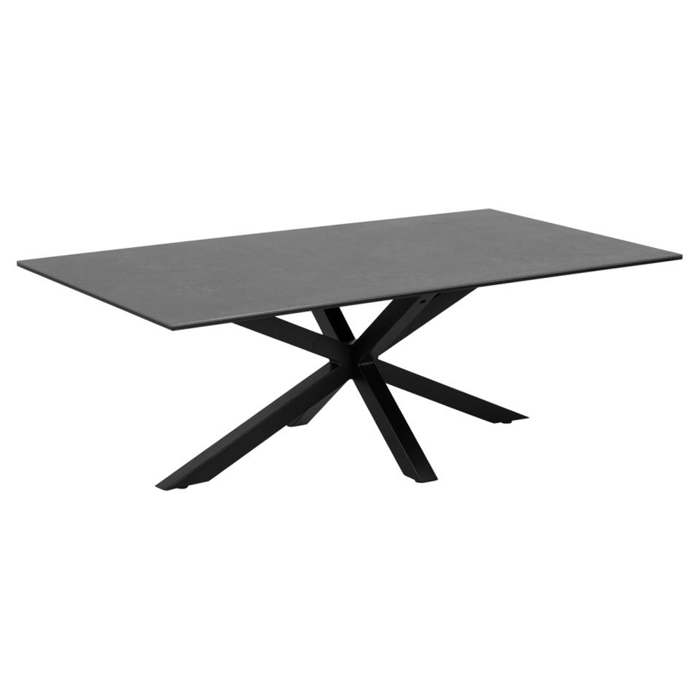 Hyeres Ceramic Rectangular Coffee Table In Black Fairbanks