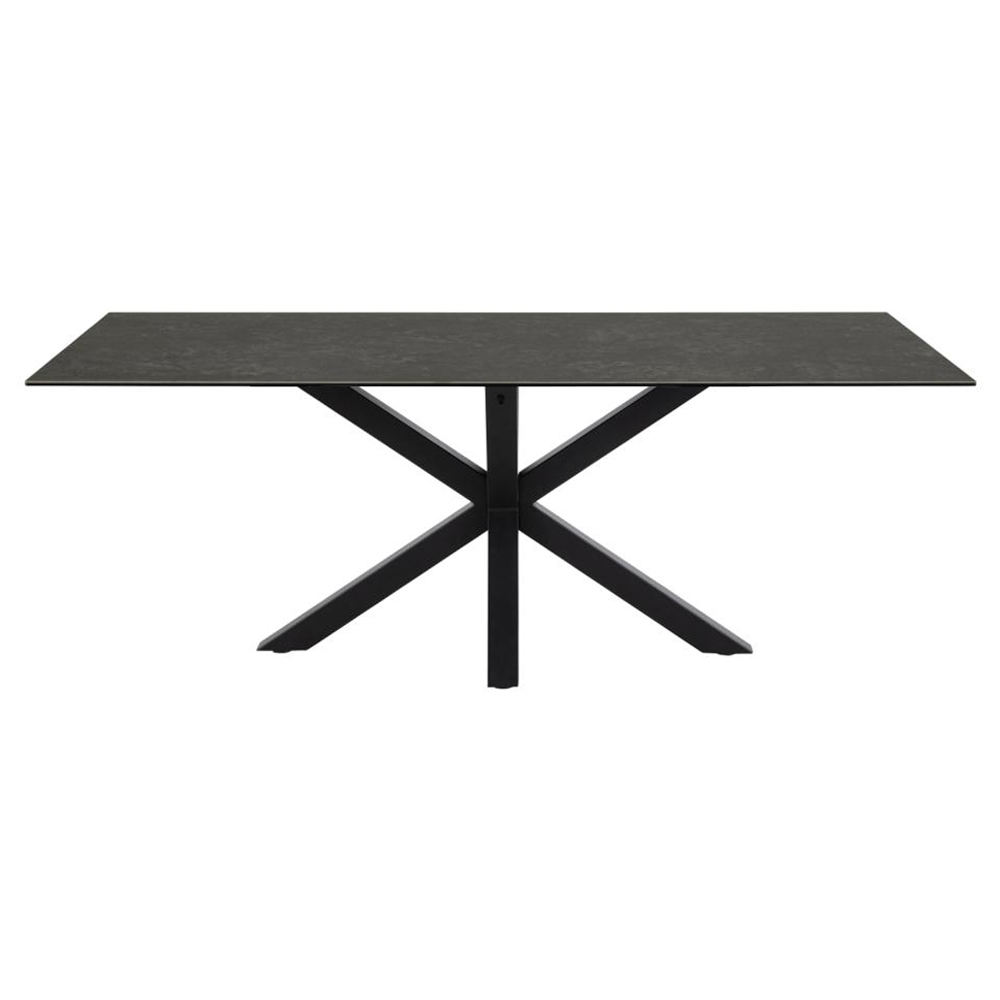 Hyeres Ceramic Rectangular Dining Table In Black Fairbanks