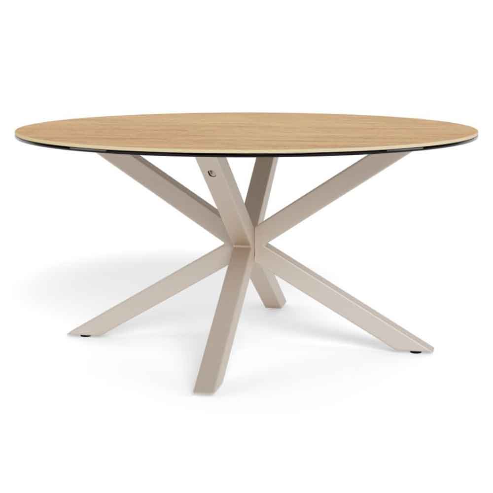 Hyeres Ceramic Round Coffee Table - Wild Oak