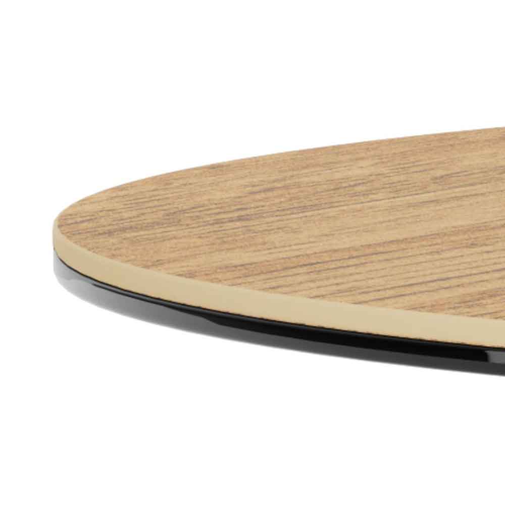 Hyeres Ceramic Round Coffee Table - Wild Oak
