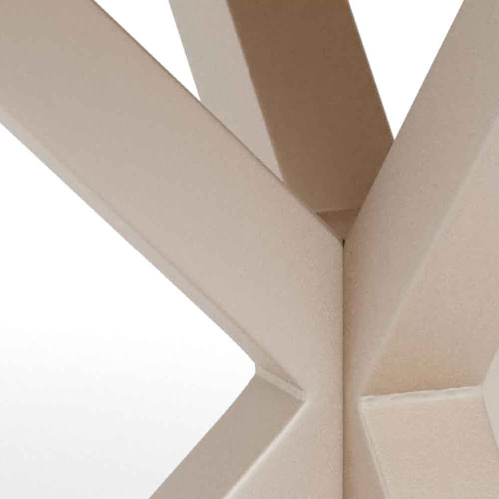 Hyeres Ceramic Round Dining Table With Grey Legs - Wild Oak