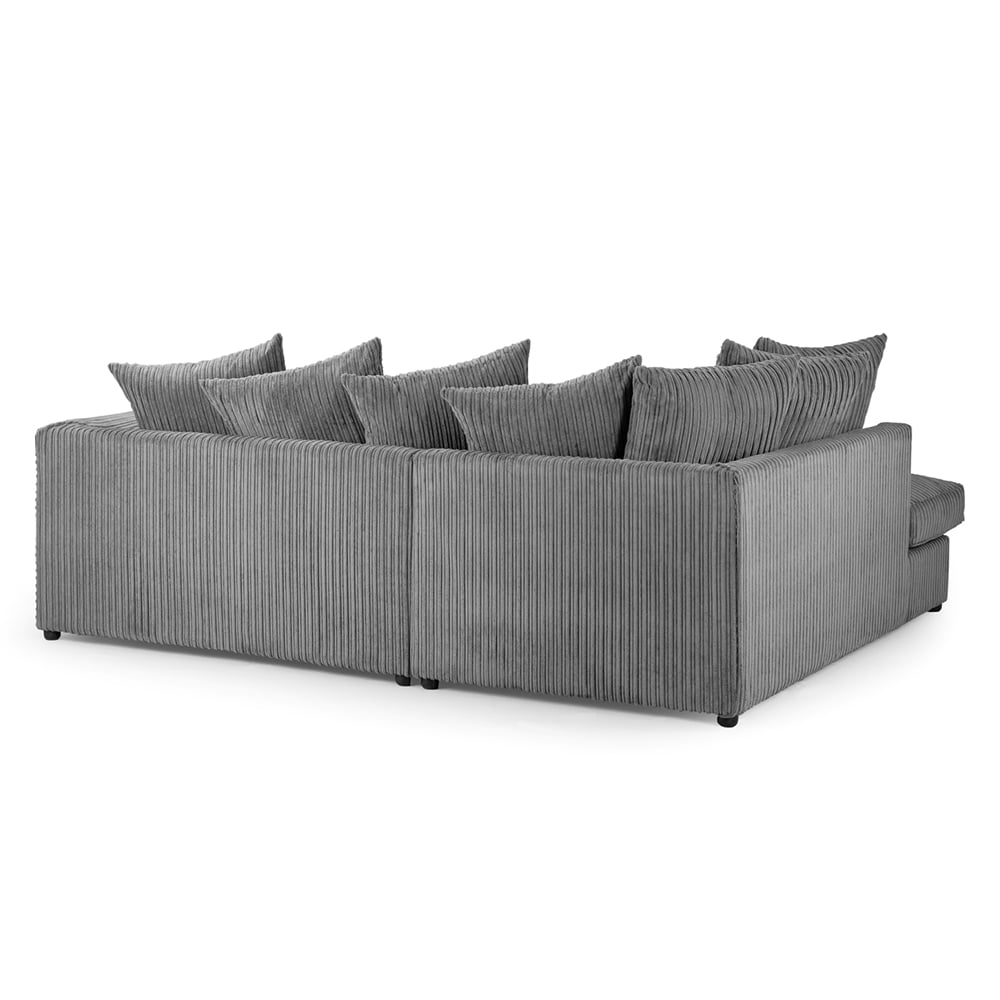 Hyeres Fabric Left Hand Corner Sofa In Grey