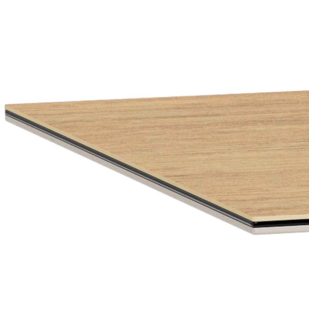 Hyeres Large Ceramic Dining Table With Grey Legs - Wild Oak