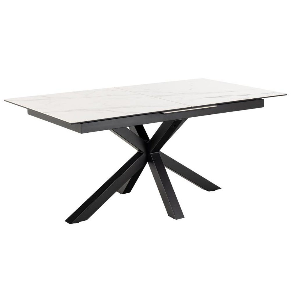 Hyeres Small Ceramic Extending Dining Table In White Akranes