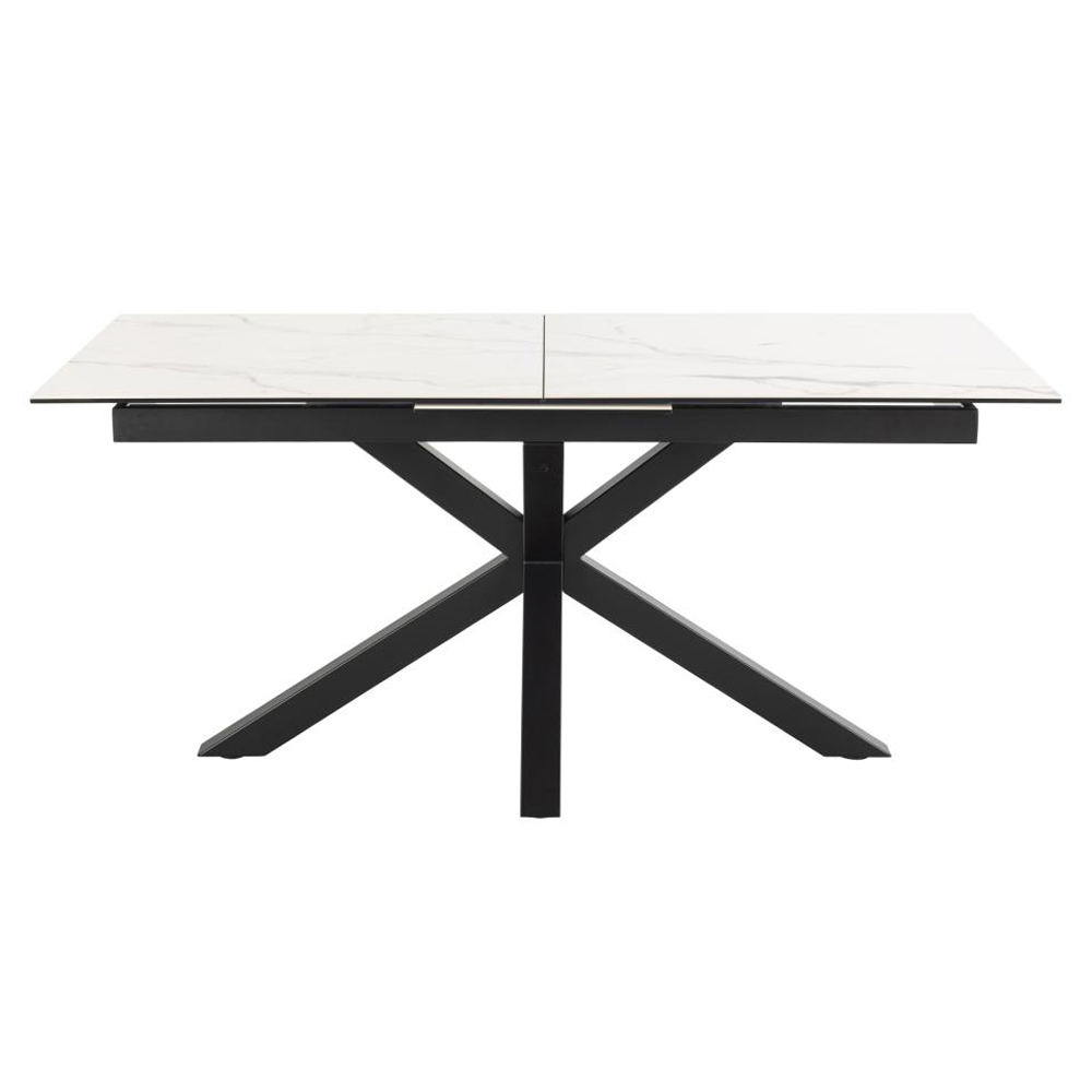 Hyeres Small Ceramic Extending Dining Table In White Akranes