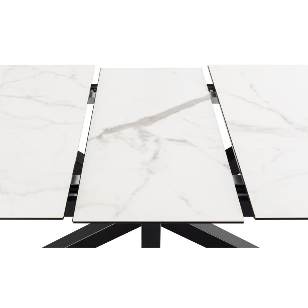 Hyeres Small Ceramic Extending Dining Table In White Akranes
