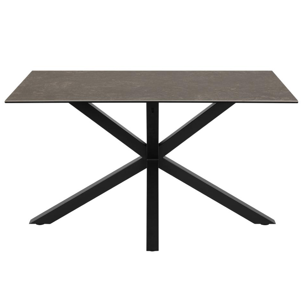 Hyeres Small Ceramic Dining Table In Black Fairbanks