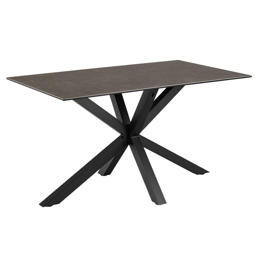 Hyeres Small Ceramic Dining Table In Black Fairbanks