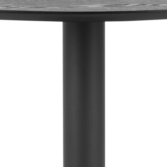 Ibika Large Wooden Bar Table In Ash Black With Black Base FiF
