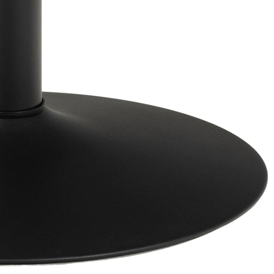 Ibika Melamine Dining Table Round With Metal Base In Black_4