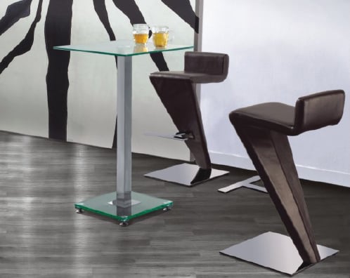 ice bar table with z stool2 - Nightclub Furniture That Puts Patron Safety First