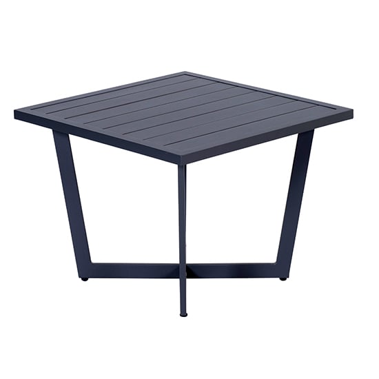 Idriya Aluminium Outdoor Side Table Medium In Carbon Black
