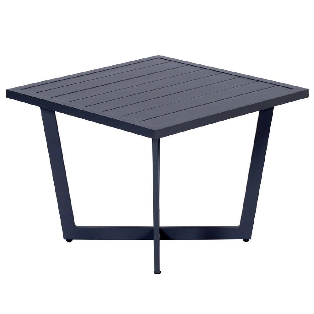 Idriya Large Aluminium Garden Side Table In Black