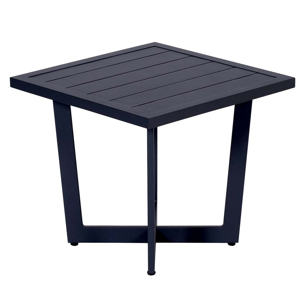 Idriya Small Aluminium Garden Side Table In Black