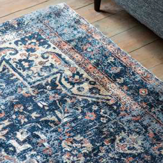 Iglezia Large Fabric Upholstered Rug In Dark Teal_3