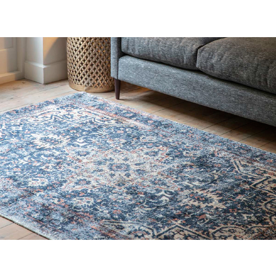 Iglezia Large Fabric Upholstered Rug In Dark Teal_4