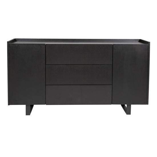 Iker Wooden Sideboard With 2 Doors And 3 Drawers In Grey_2