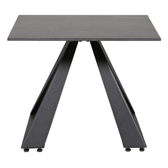 Iker Square Wooden Lamp Table In Grey With Black Legs_2