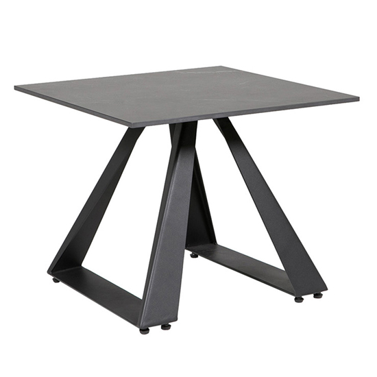 Iker Square Wooden Lamp Table In Grey With Black Legs_1