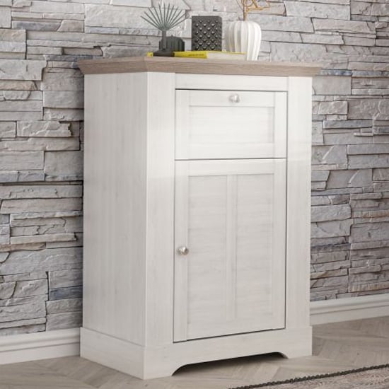 Read more about Iloilo sideboard 1 door 1 drawer in nelson oak and snowy oak