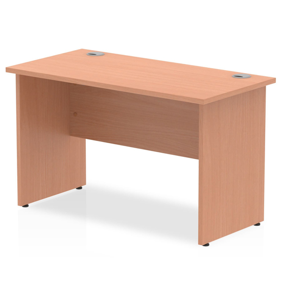 Read more about Impales 600mm computer desk in beech with panel end leg