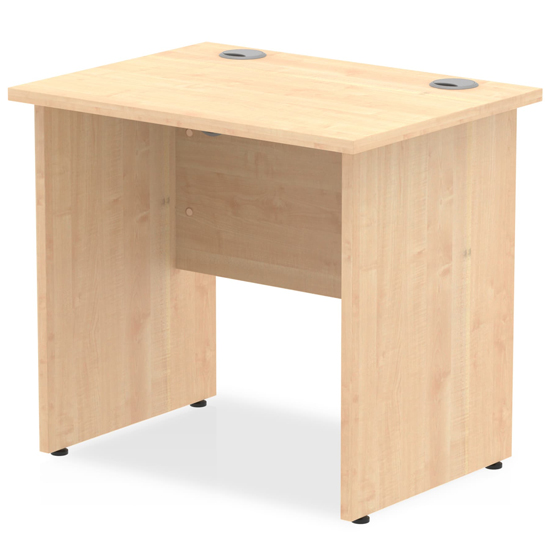 Read more about Impels 800mm computer desk in maple with panel end leg
