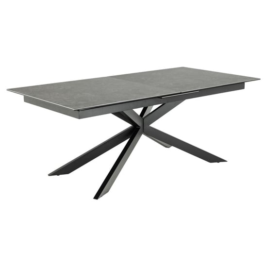 Imperia Extending Ceramic Dining Table Large In Fairbanks Black