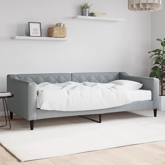 Imperia Fabric Daybed In Light Grey Furniture in Fashion