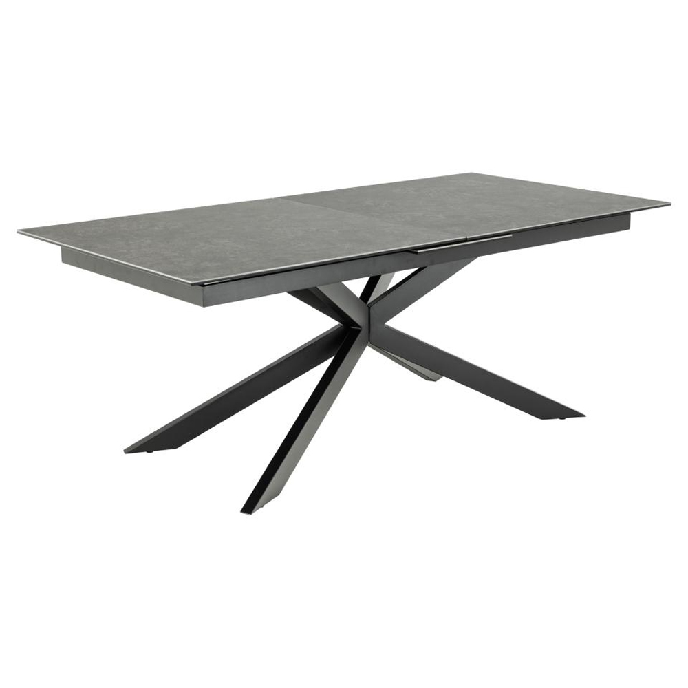 Imperia Large Ceramic Extending Dining Table In Black Fairbanks