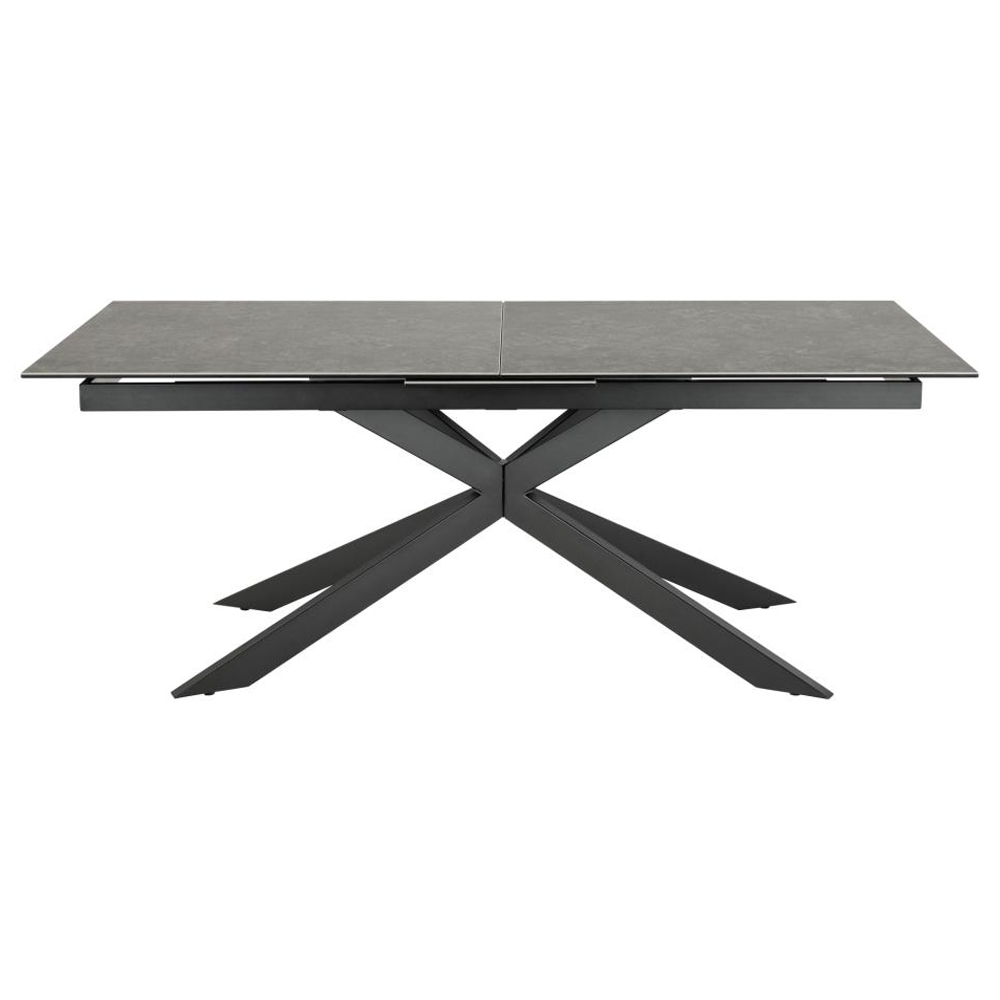 Imperia Large Ceramic Extending Dining Table In Black Fairbanks