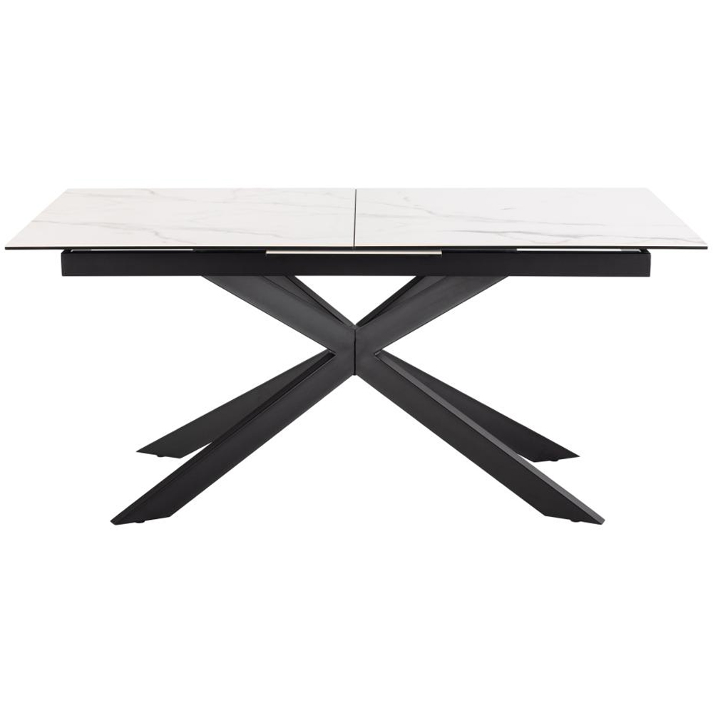 Imperia Small Ceramic Extending Dining Table In White Akranes