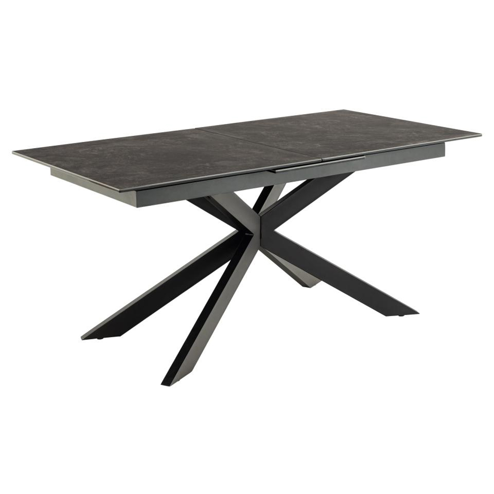 Imperia Small Ceramic Extending Dining Table In Black Fairbanks