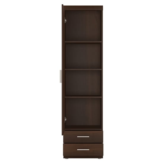 Impro Wooden 1 Door 2 Drawers Storage Cabinet In Dark Mahogany_2